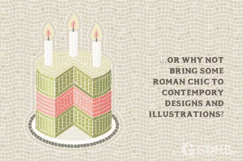 AI马赛克画笔和图案 Mosaic Maker - Brushes & Patterns