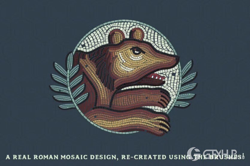 AI马赛克画笔和图案 Mosaic Maker - Brushes & Patterns