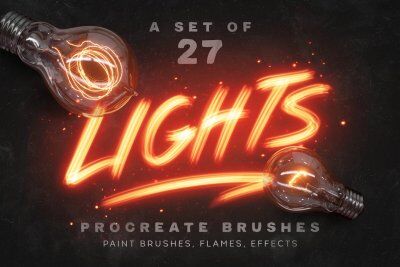 灯光Procreate笔刷 Lights Procreate Brushes