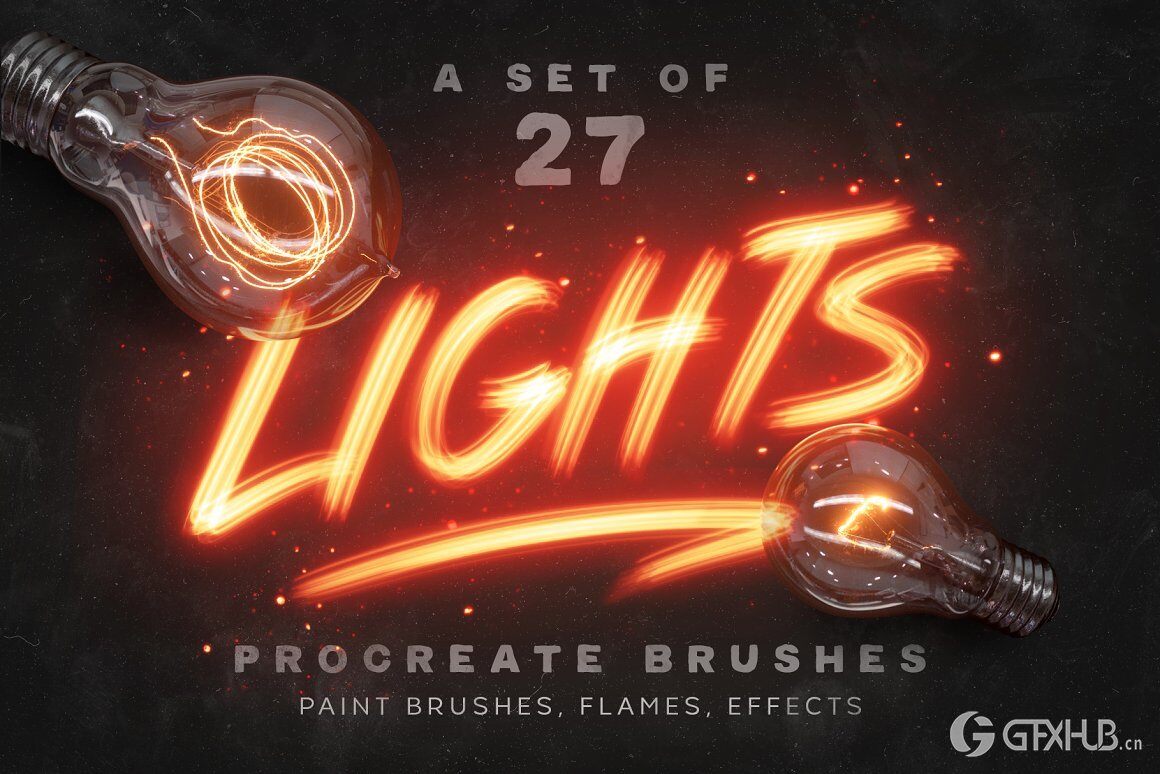 灯光Procreate笔刷 Lights Procreate Brushes