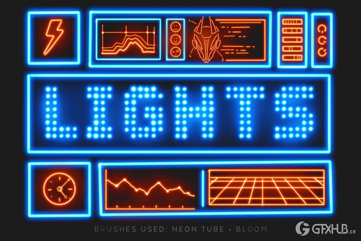 灯光Procreate笔刷 Lights Procreate Brushes