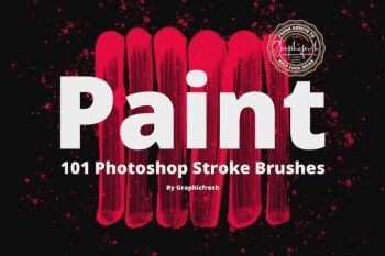101款Photoshop绘画描边笔刷 101 Photoshop Paint Stroke Brushes