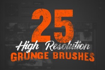 25种高分辨率污垢笔刷 25 High Resolution Grunge Brushes