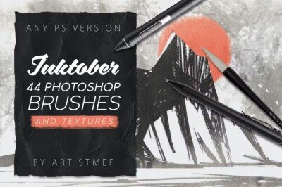 墨水Photoshop笔刷 Inktober 2019 Photoshop Brushes