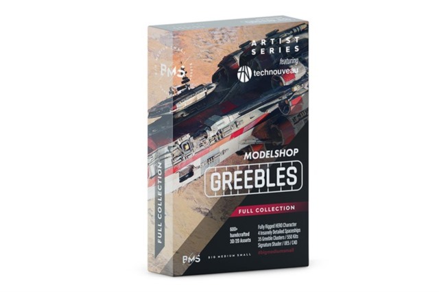 (更新) 宇宙飞船、人物角色3D模型系列套装 Big Medium Small – Modelshop Greebles Collection Bundle