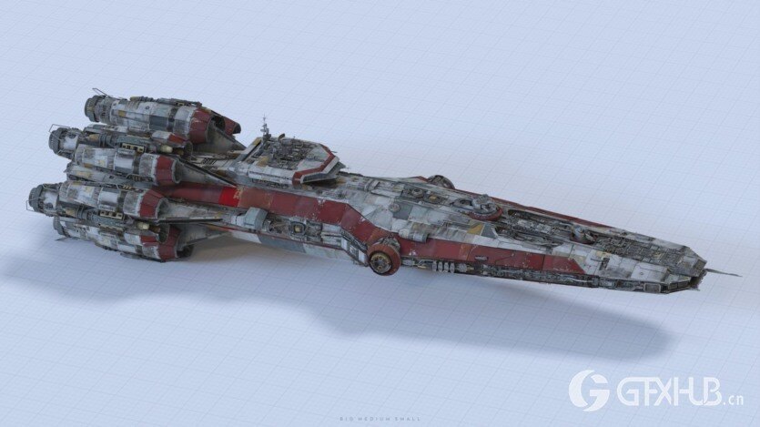 (更新) 宇宙飞船、人物角色3D模型系列套装 Big Medium Small – Modelshop Greebles Collection Bundle