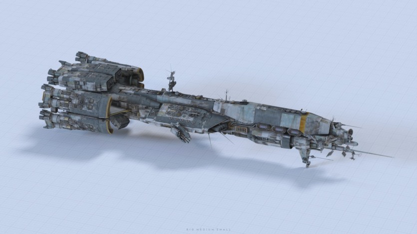 (更新) 宇宙飞船、人物角色3D模型系列套装 Big Medium Small – Modelshop Greebles Collection Bundle