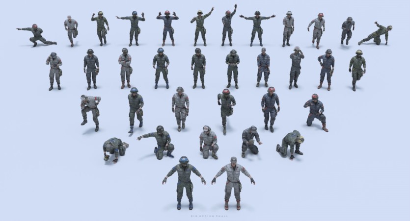 (更新) 宇宙飞船、人物角色3D模型系列套装 Big Medium Small – Modelshop Greebles Collection Bundle