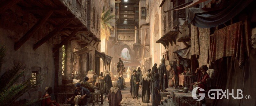 大集市 建筑、人群、骆驼、植被、模块化套件 Big Medium Small - Grand Bazaar Collection Bundle