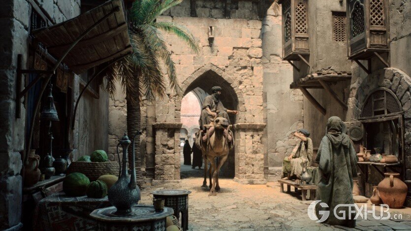 大集市 建筑、人群、骆驼、植被、模块化套件 Big Medium Small - Grand Bazaar Collection Bundle