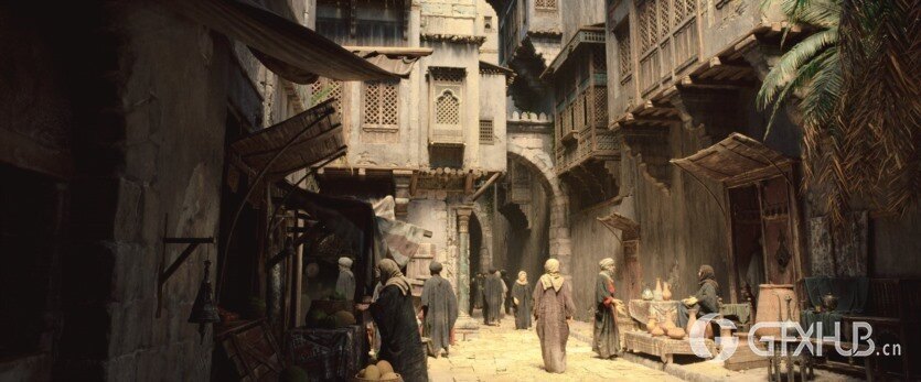 大集市 建筑、人群、骆驼、植被、模块化套件 Big Medium Small - Grand Bazaar Collection Bundle