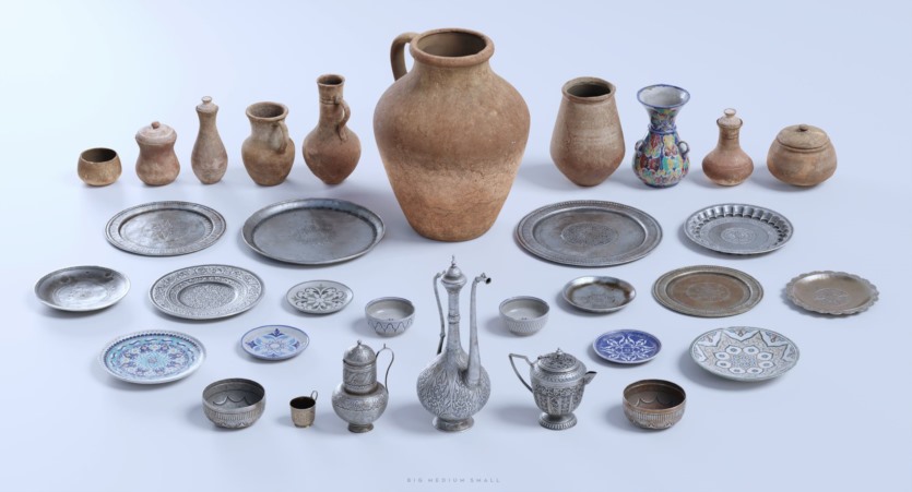 大集市 建筑、人群、骆驼、植被、模块化套件 Big Medium Small - Grand Bazaar Collection Bundle