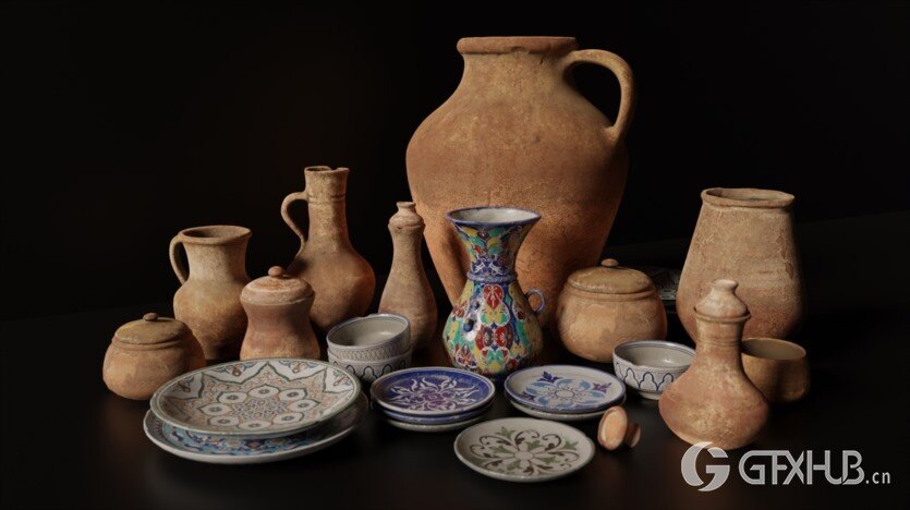 大集市 建筑、人群、骆驼、植被、模块化套件 Big Medium Small - Grand Bazaar Collection Bundle