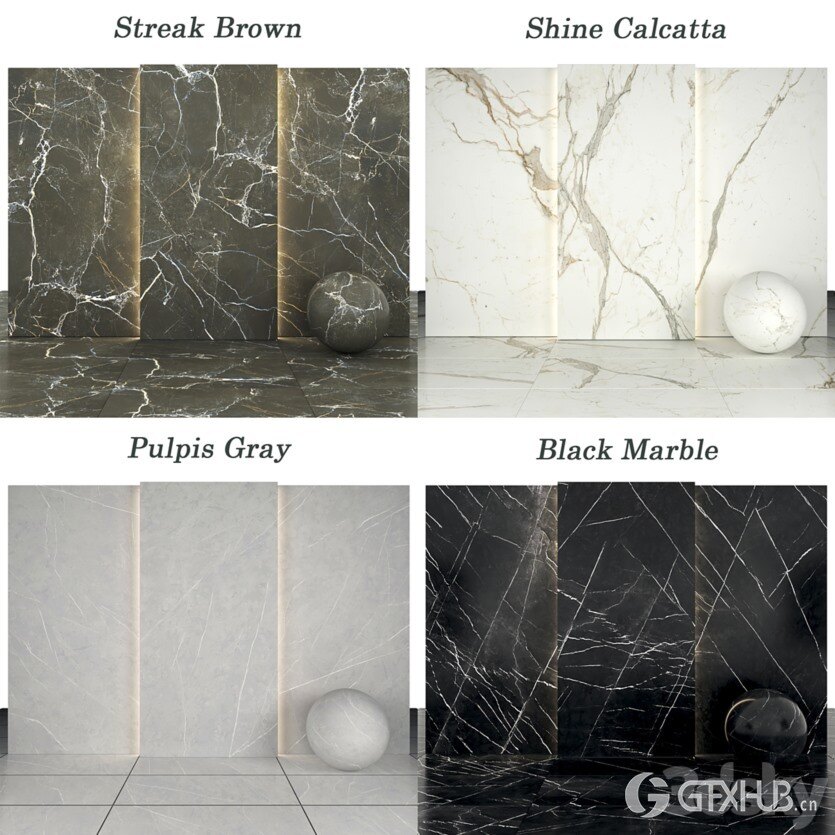 3Dsky Pro 大理石材质贴图下载