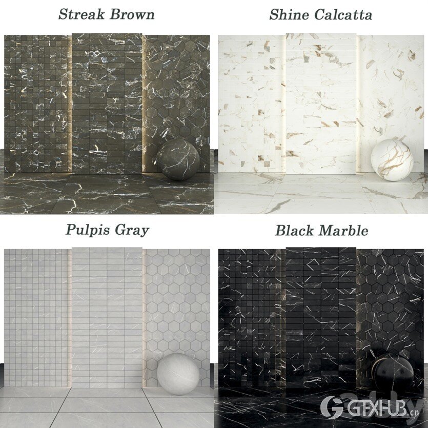 3Dsky Pro 大理石材质贴图下载