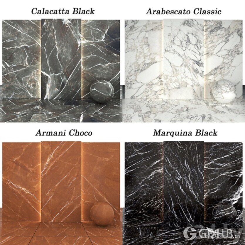 3Dsky Pro 大理石材质贴图下载