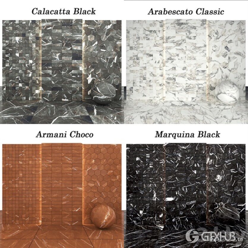 3Dsky Pro 大理石材质贴图下载