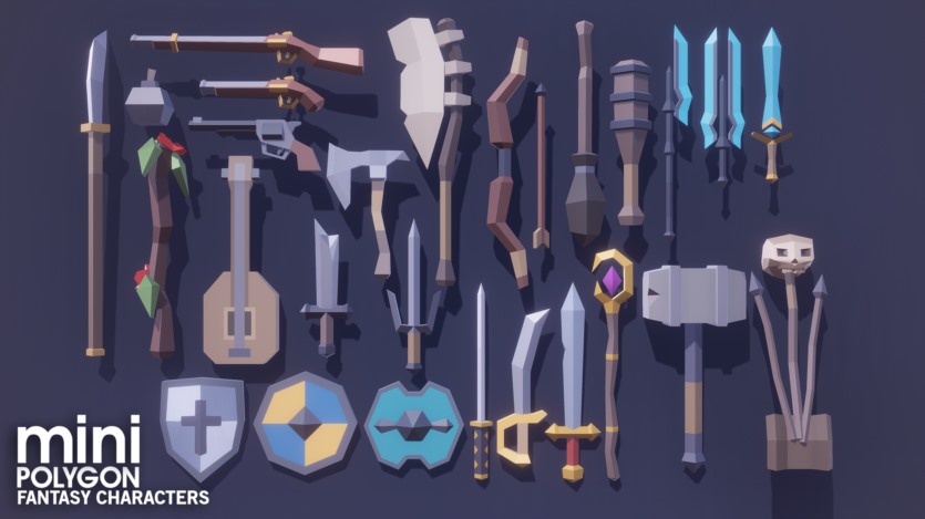 UE虚幻引擎资产 奇幻角色包 POLYGON MINI - Fantasy Character Pack