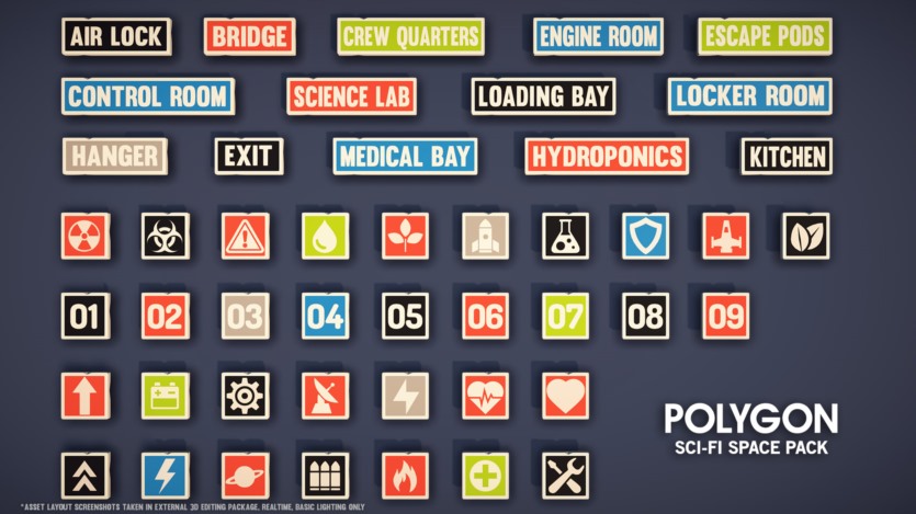 UE虚幻引擎太空船、角色、道具、武器、FX 和环境低多边形资产包 POLYGON - Sci-fi Space Pack