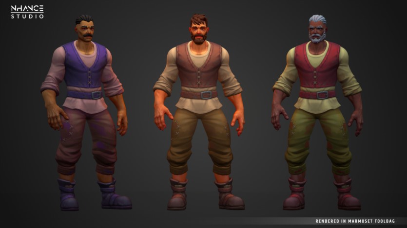 UE虚幻引擎 模块化奇幻程式化人类男性角色 Modular Fantasy Stylized Human Male