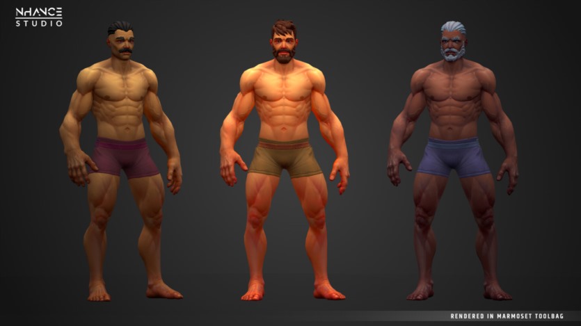 UE虚幻引擎 模块化奇幻程式化人类男性角色 Modular Fantasy Stylized Human Male