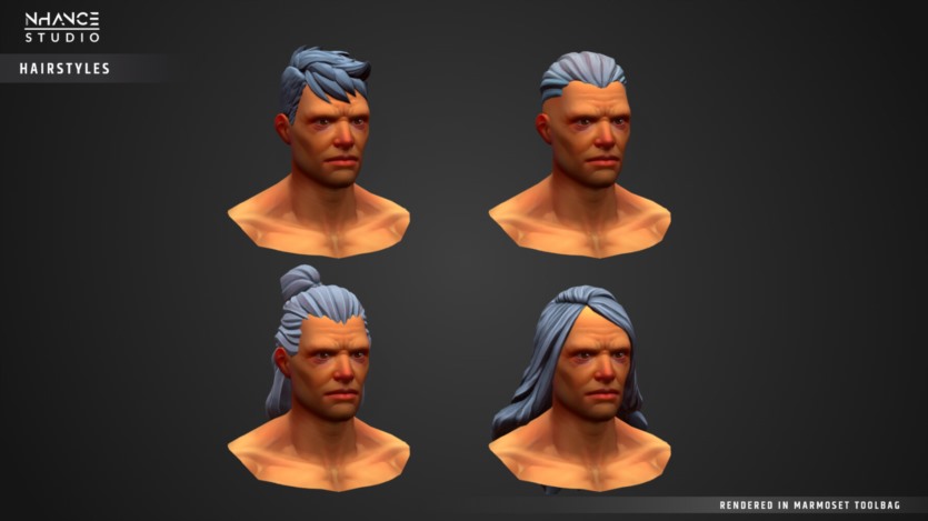 UE虚幻引擎 模块化奇幻程式化人类男性角色 Modular Fantasy Stylized Human Male