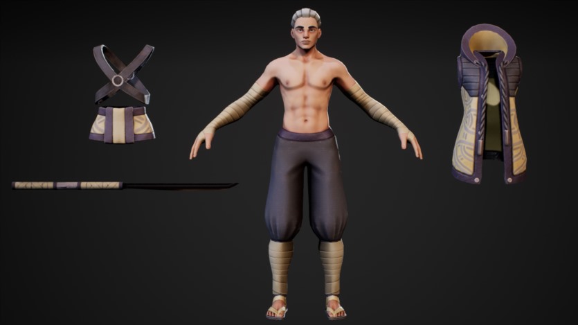 UE虚幻引擎 模块化 RPG 角色 Aki - Stylized Character