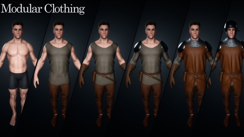 UE虚幻引擎男性角色 Base Male Customization