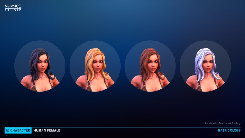 UE虚幻引擎模块化奇幻程式化人类女性角色 Modular Fantasy Stylized Human Female