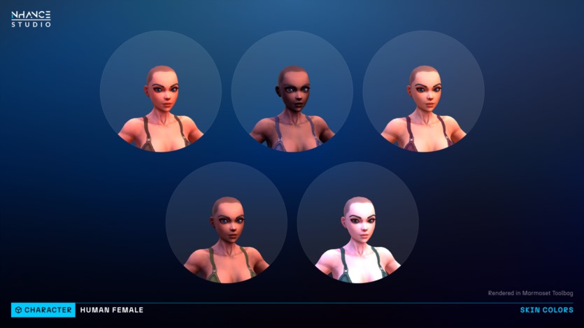 UE虚幻引擎模块化奇幻程式化人类女性角色 Modular Fantasy Stylized Human Female