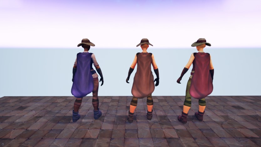 UE虚幻引擎模块化奇幻程式化人类女性角色 Modular Fantasy Stylized Human Female