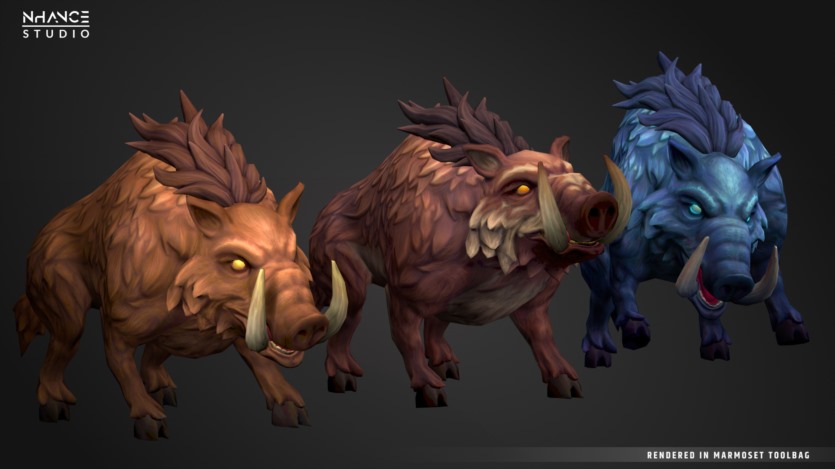 UE虚幻引擎程式化奇幻动物包 Stylized Animals Pack