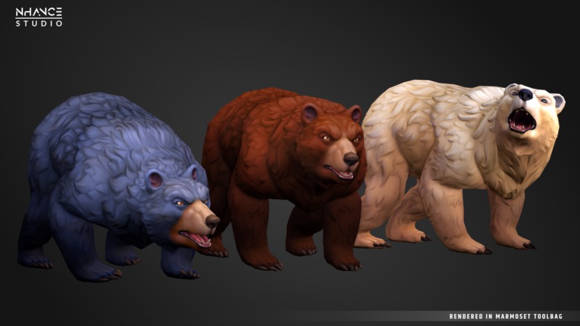 UE虚幻引擎程式化奇幻动物包 Stylized Animals Pack