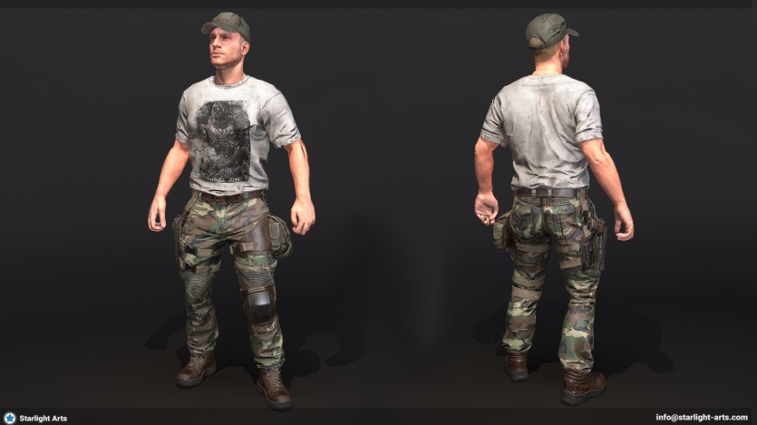 UE虚幻引擎模块化生存英雄角色 Modular Survival Hero