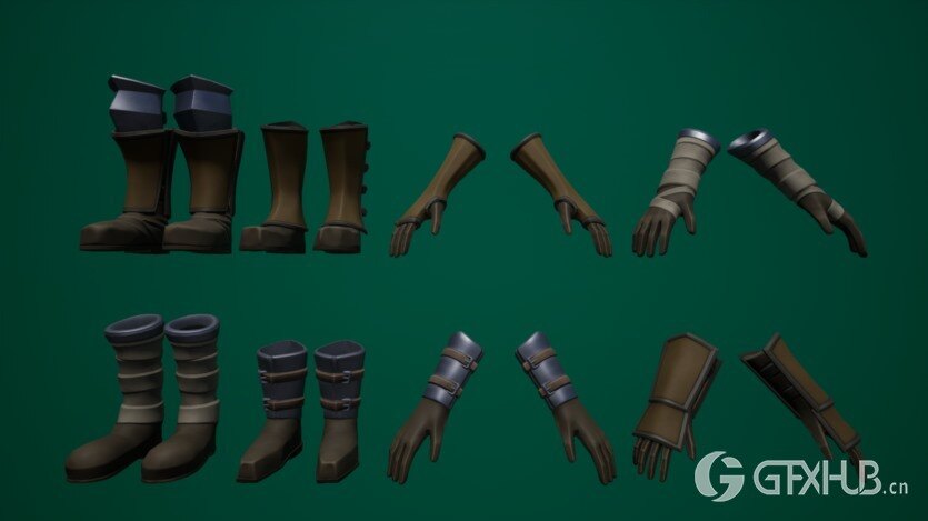 UE虚幻引擎程式化的模块化骨架（土匪）角色 Stylized Modular Skeletons (Bandits)