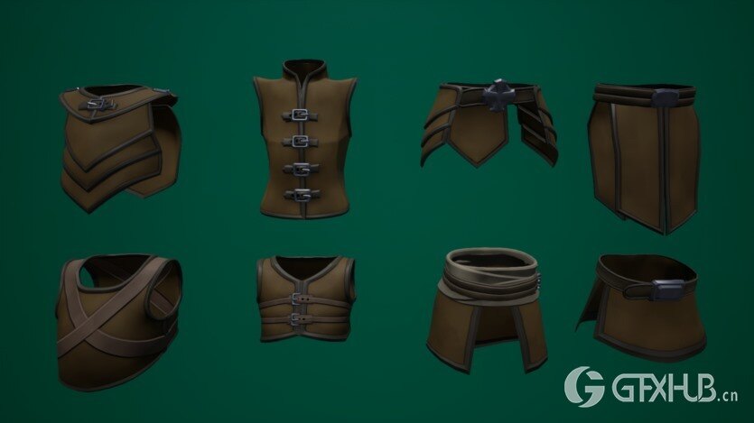 UE虚幻引擎程式化的模块化骨架（土匪）角色 Stylized Modular Skeletons (Bandits)