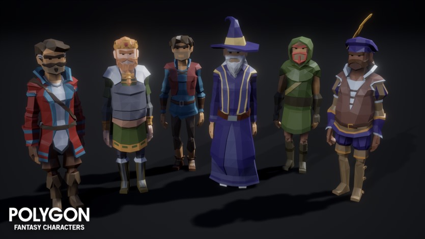 UE虚幻引擎多边形奇幻角色 POLYGON Fantasy Characters
