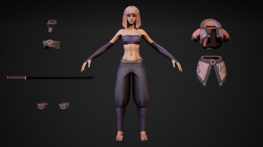 UE虚幻引擎风格化角色 Yuko - Stylized Character