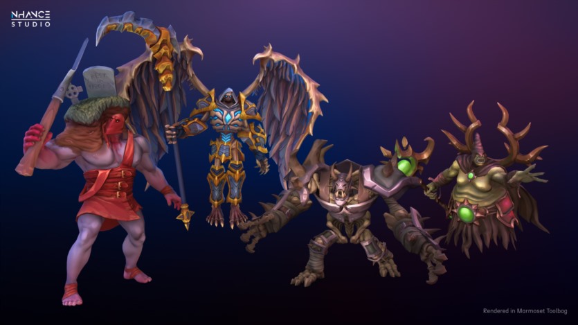 UE虚幻引擎程式化的幻想敌人NPC捆绑包 Stylized Fantasy Enemy NPC Bundle #2