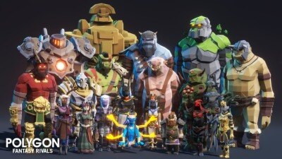 UE虚幻引擎角色武器道具FX低多边形资产包 POLYGON – Fantasy Rivals