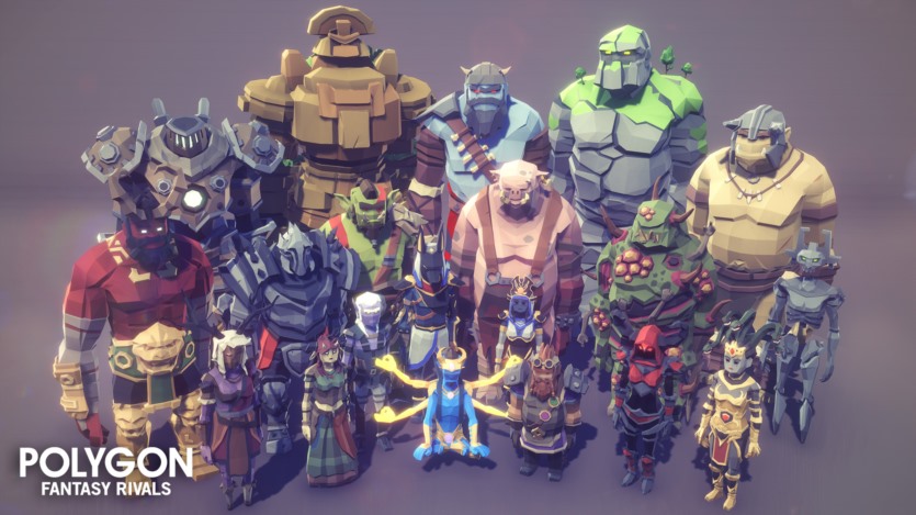 UE虚幻引擎角色武器道具FX低多边形资产包 POLYGON - Fantasy Rivals