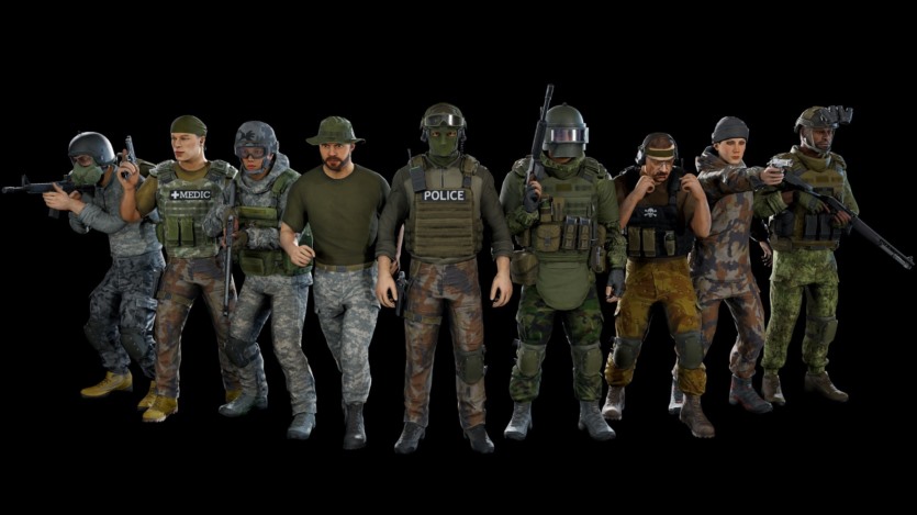 UE虚幻引擎模块化军事角色 Modular military character 2