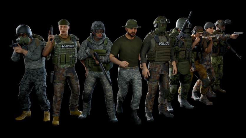 UE虚幻引擎模块化军事角色 Modular military character 2