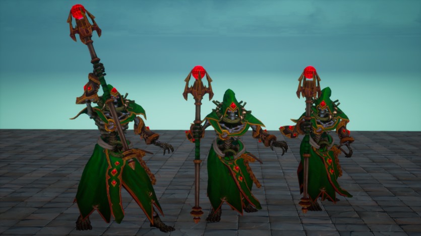 UE虚幻引擎模块化奇幻程式化骷髅巫师英雄 Modular Fantasy Stylized Skeleton Wizard Hero
