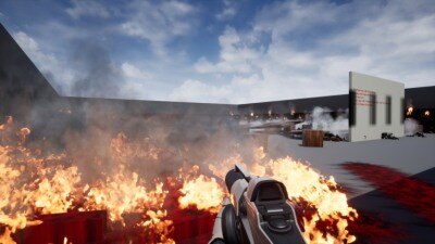 UE虚幻引擎火焰传播的火焰喷射器 Flamethrower With Flame Propagation