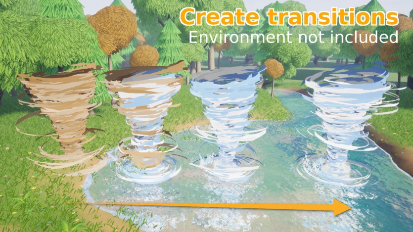 UE虚幻引擎龙卷风VFX包 Tornadoes VFX Pack