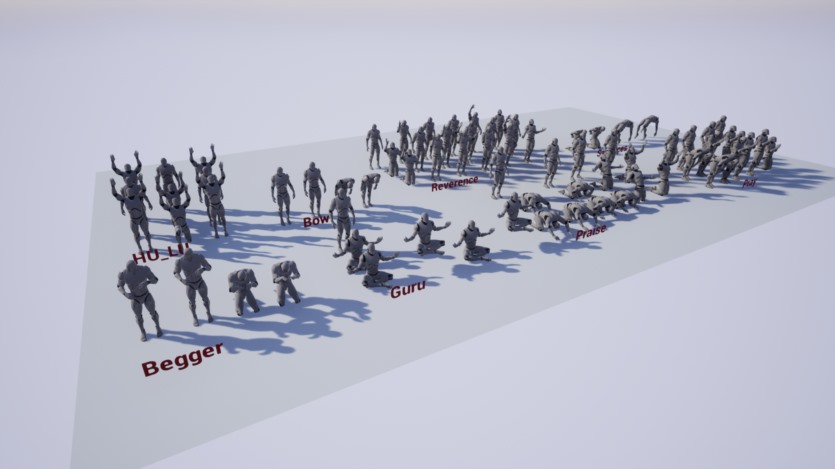 UE虚幻引擎崇拜者和信徒的闲置动画 The Cultist Animations