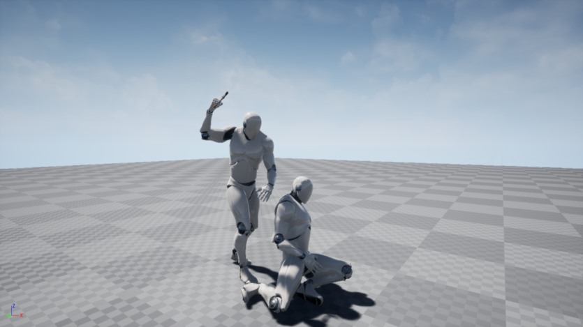 UE虚幻引擎近战武器搏斗击倒动画 Takedown Animations Vol.1