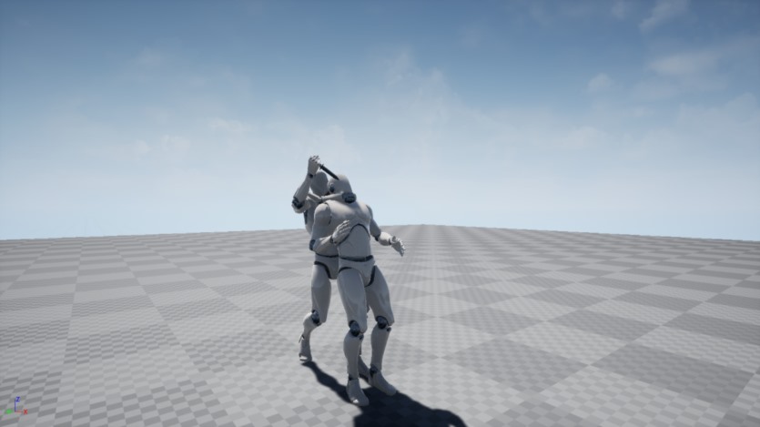 UE虚幻引擎近战武器搏斗击倒动画 Takedown Animations Vol.1