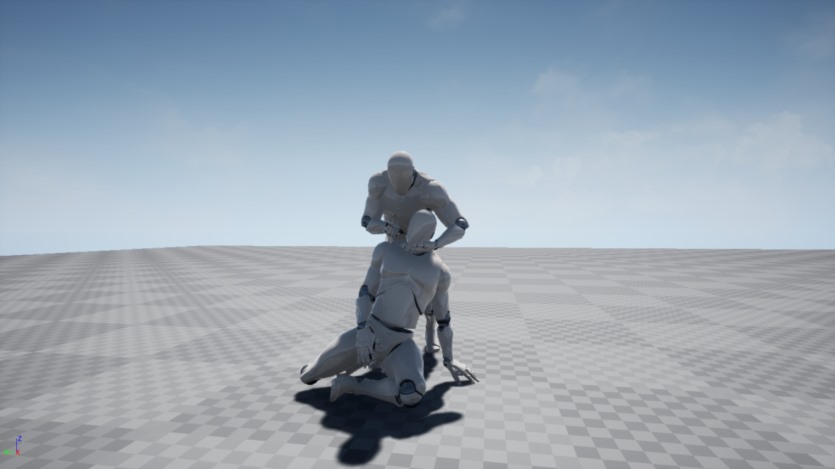 UE虚幻引擎近战武器搏斗击倒动画 Takedown Animations Vol.1